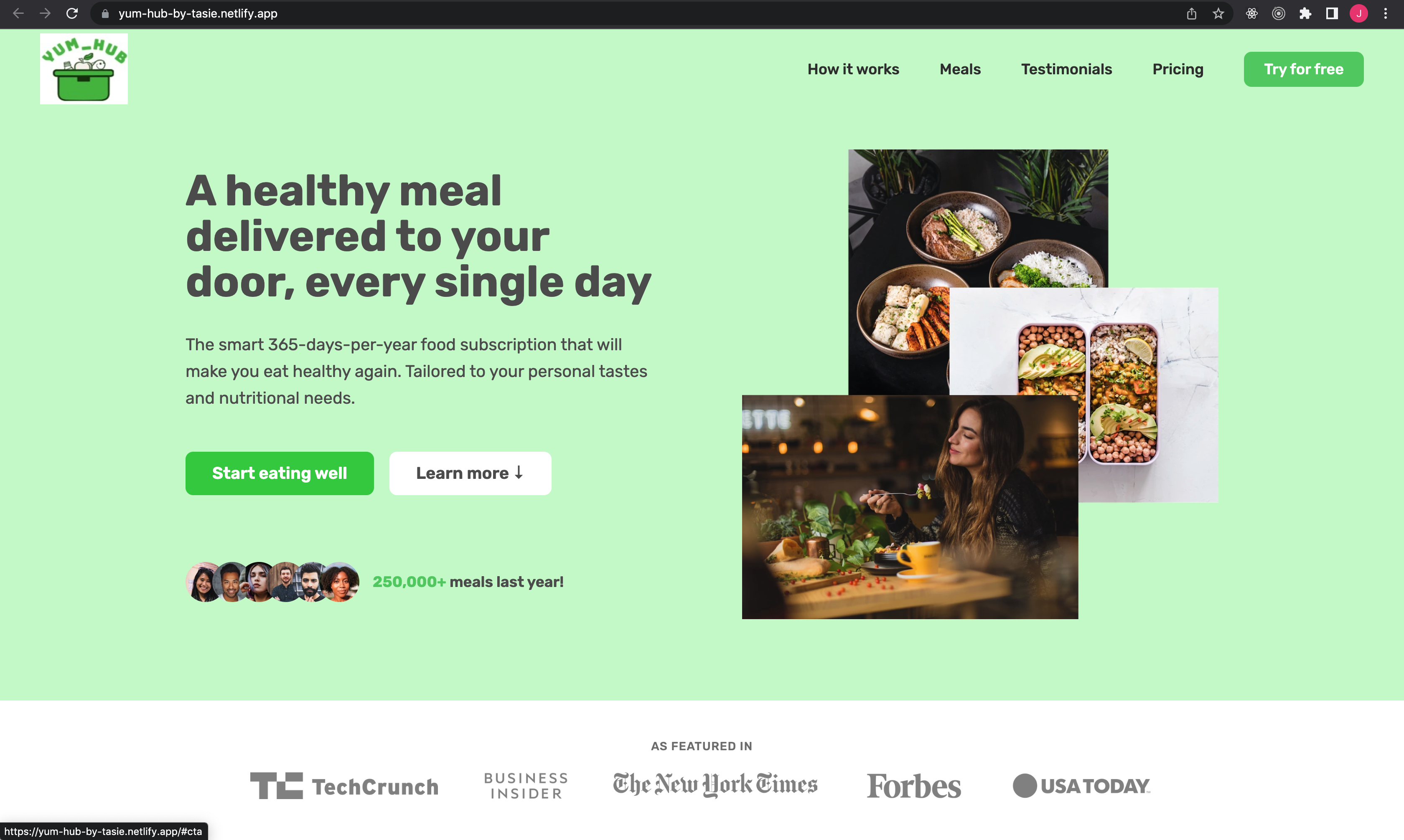 YUMHUB food site